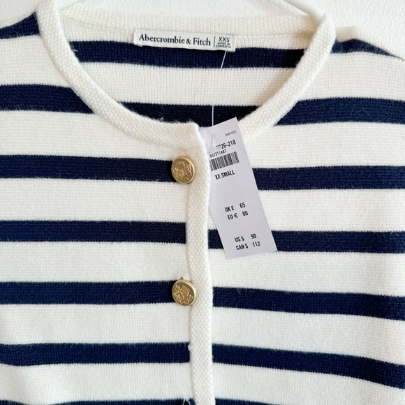 ABERCROMBIE & FITCH LuxeLoft Crew Sweater Jacket NWT - Picture 10 of 11